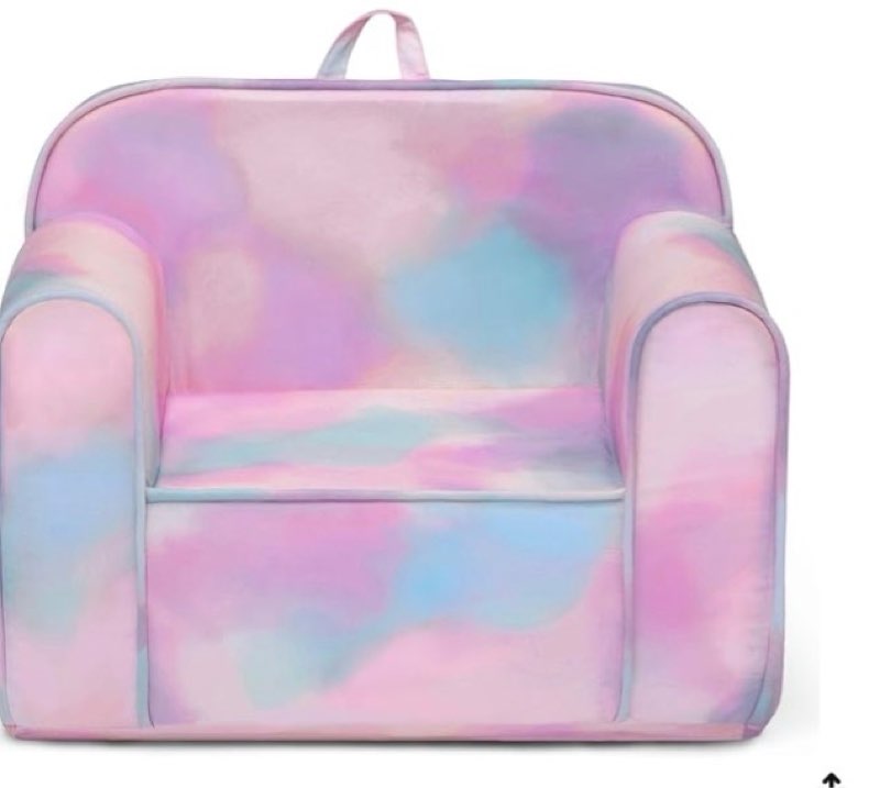 delta children cozee chair for kids for ages 18 months and up, tie dye