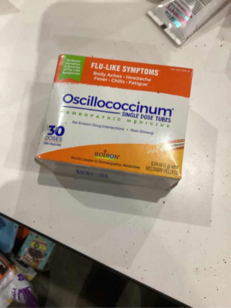 Condition photo showing New/Like New for Boiron Oscillococcinum Homeopathic Medicine for Flu-Like Symptoms 30 Tablets Pack of 1