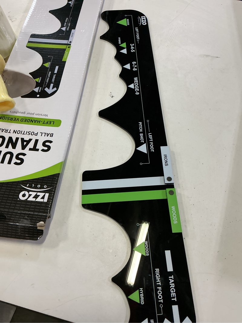 Condition photo showing Good Condition for izzo golf sure stance golf ball position trainer
