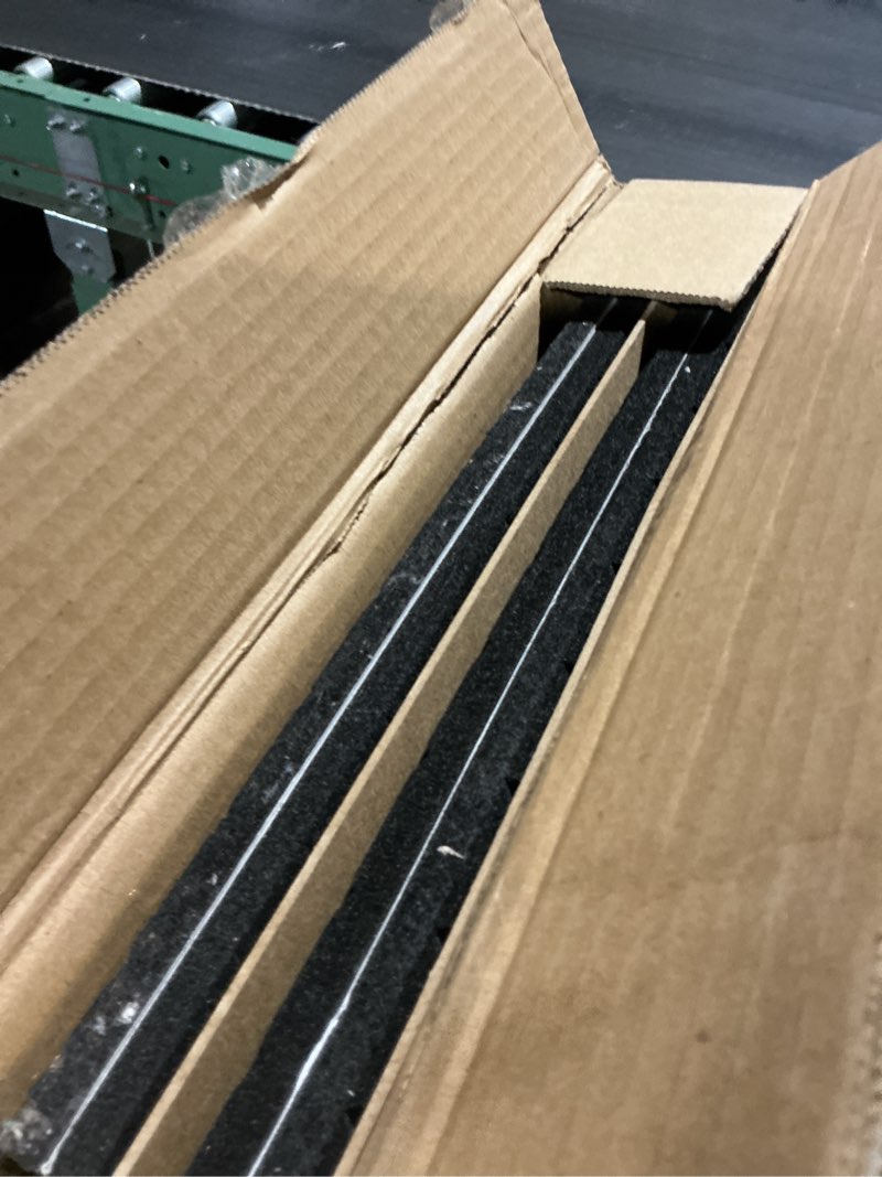 Condition photo showing Good Condition for 2 packs 3d wall panels peel and stick | wall panels for interior wall decor | self adhesive sound absorbing planks | acoustic wood slat wall panels | 94.48 * 11.80in | 0.4" depth | ebony