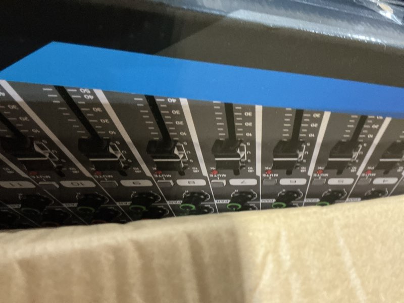 Condition photo showing Good Condition for Depusheng PA16 Professional Audio Mixer Sound Board Console Desk System Interface 16 Channel Digital USB Bluetooth MP3 Computer Input 48V Phantom Power Built-in 256 Reverb Effect, Black