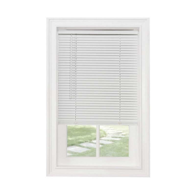 1-in Cordless Vinyl Mini Blind Minipersianas de vinilo sin cordón de 2.54 cm 34 in x 64 in 
