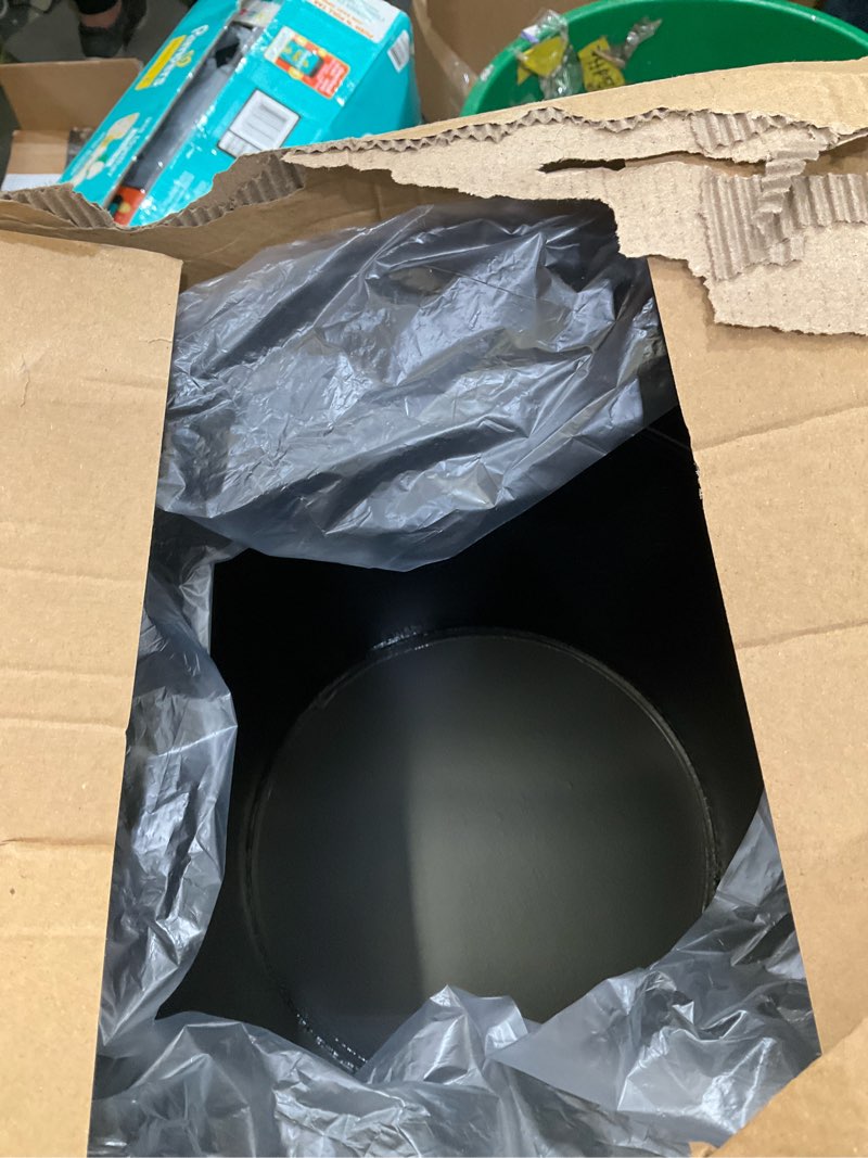 Condition photo showing New/Like New for 12 Pcs Large Galvanized Metal Buckets with Handle 10 Inch Heavy Duty Stainless Steel Pails Round Pail for Party Wedding, Crafts, Utensils, Table Centerpieces (Black)