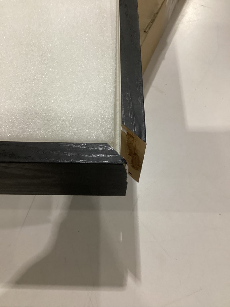 Condition photo showing As Is for Wooden black picture frame