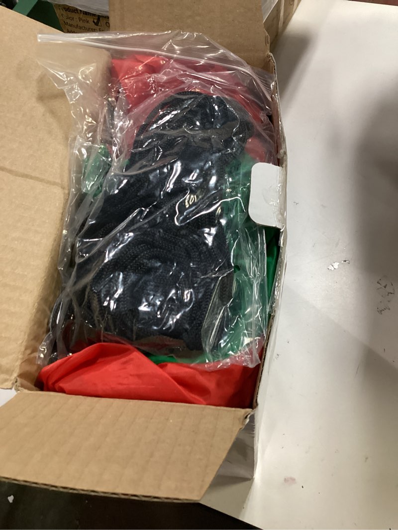 Condition photo showing Good Condition for 6 Ft Christmas Inflatables Outdoor Decorations Blow Up Santa Hanging Santa Claus Inflatable Blow Up Giant Christmas Decor with LED Lights for Indoor Yard Holiday Party Lawn Roof Window