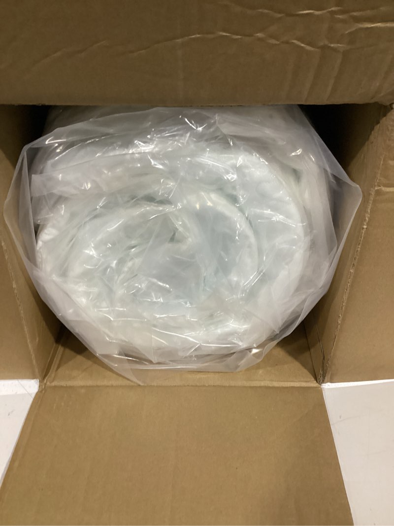Condition photo showing New/Like New for valuxe 3 inch gel memory foam mattress topper twin size high density cooling pad pressure relief bed topper (with removable & washable bamboo cover) twin 3 inch white