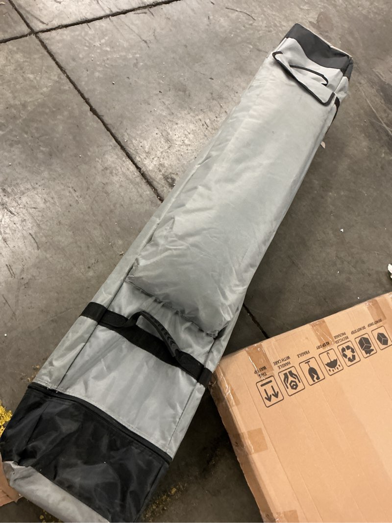 Condition photo showing As Is for (Similar) OLIXIS 10x10ft Pop Up Canopy Tent, Heavy Duty 1-Person One Push Setup, Portable Outdoor Shelter for Beach, Events, Camping Includes Rolling Carry Bag, White White 10 x 10