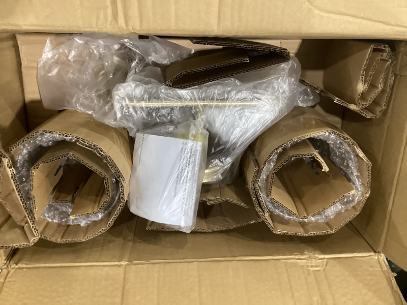Condition photo showing As Is for kichler meller 11.25 inch wall light, 1 light exterior wall sconce in champagne bronze, (11.25" h x 5.5" w), 5100cpz industrial champagne bronze