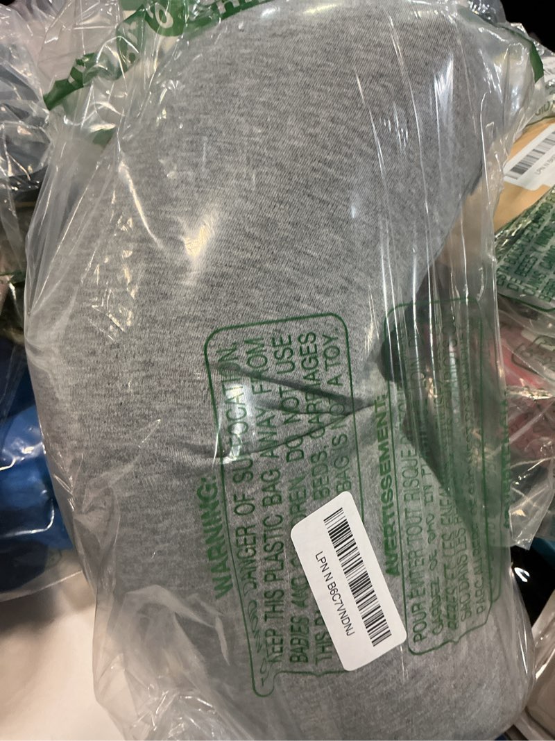 Condition photo showing Good Condition for Neck Roll Pillow for Neck Pain Relief - Memory Foam Neck Support Pillow for Bed, Cylinder Pillows, Round Neck Pillow for Sleeping, 15.7 * 5 * 5 inch (Grey) Grey Medium - 5.0" H