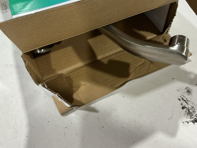 Condition photo showing As Is for peerless single-handle kitchen sink faucet, stainless p110lf-ss stainless 1.5 gpm 1.5 gpm