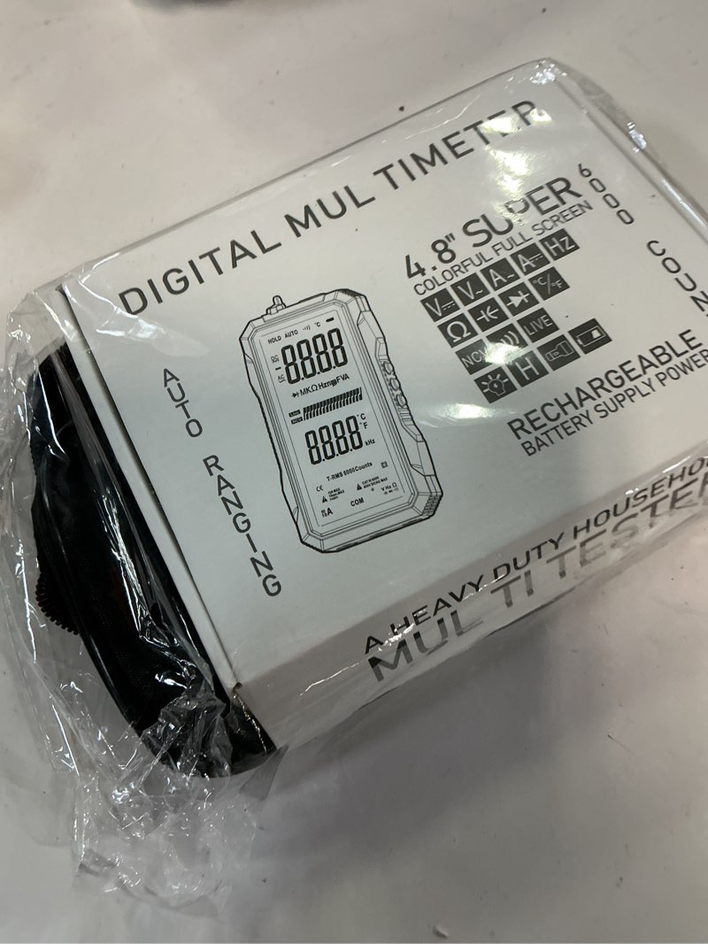 Condition photo showing New/Like New for usb rechargeable digital multimeter, 2026 upgraded fs899l multimeter, automatic digital display multimeter tester for home and industrial electrical issues, multimeter tester (fs899l)