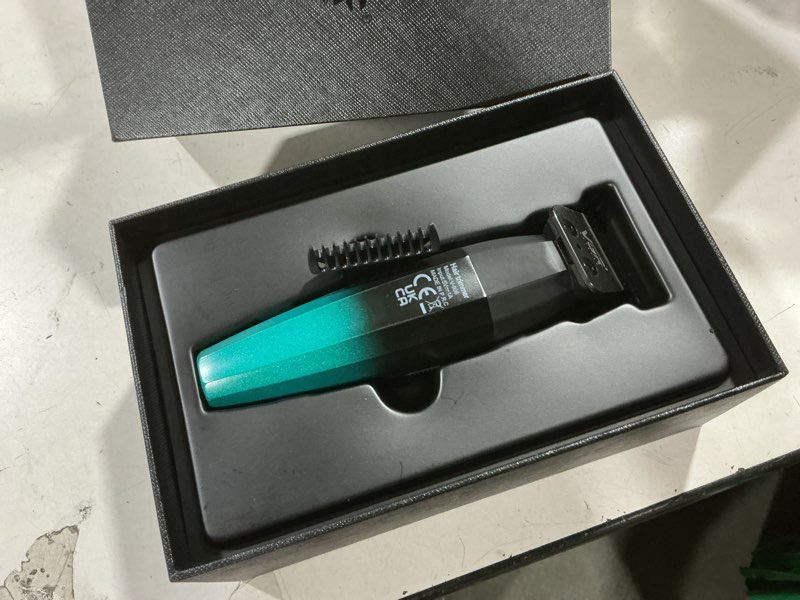 Condition photo showing Good Condition for vgr 906 fresh fade professional hair trimmer, 9000rpm zero gapped beard trimmer for men, dlc t-blade cordless hair clipper for barbers and usb rechargeable, green