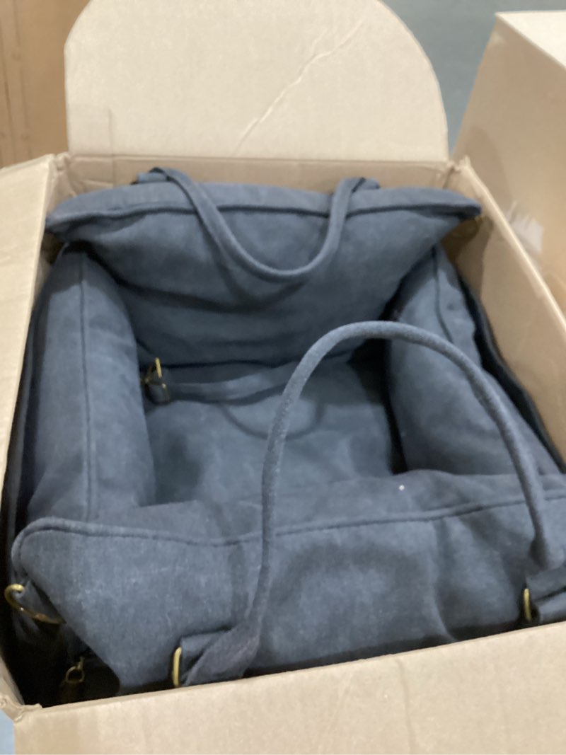Condition photo showing As Is for small dog car seat cute puppy carrier dog bed w/waterproof bottom black