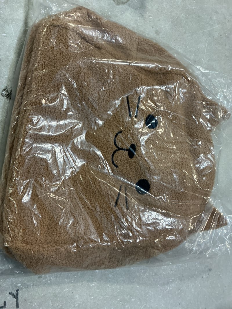 Condition photo showing New/Like New for Kids Backpack Cat Backpack Terry Kitten Kitty Sherpa Kitten with Fluffy Keychain Soft Backpack Christmas Gift