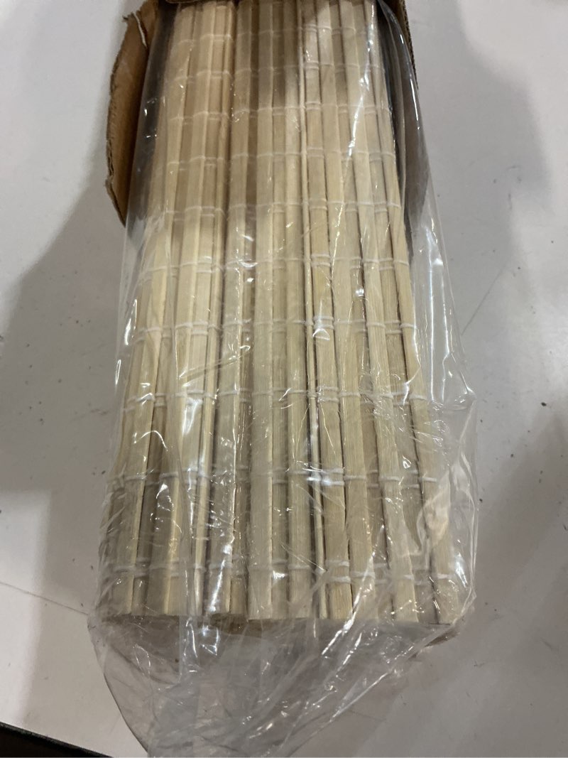 Condition photo showing New/Like New for lazblinds no tools no drill cordless bamboo roman shades, privacy room darkening window treatment, roll up bamboo blinds for window 33'' w x 64'' h, dp-natural dp-natural 33'' w x 64'' h