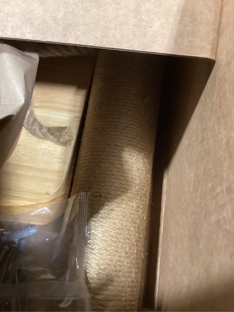 Condition photo showing Good Condition for amazon basics cat tree tower - multi-level climbing activity center for indoor cats & kittens with scratching posts, platform, jute rope, large (45.9"h), beige