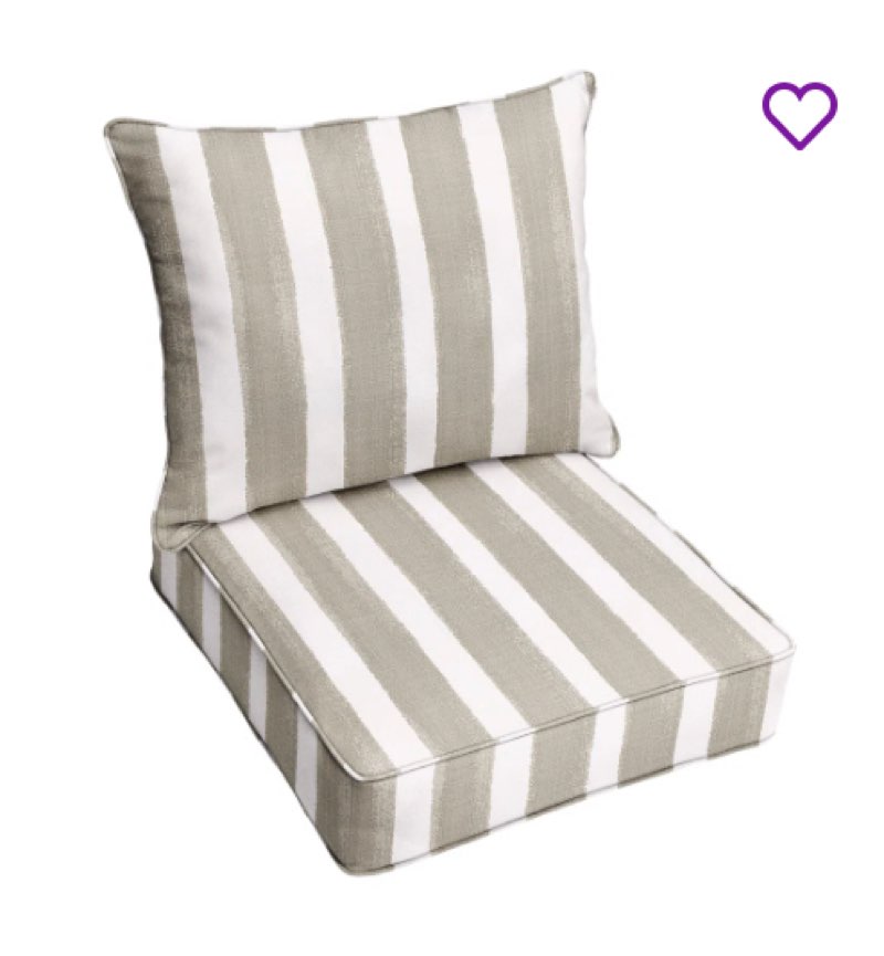 Gia Outdoor 5\" Dining Chair Seat / Back Cushion