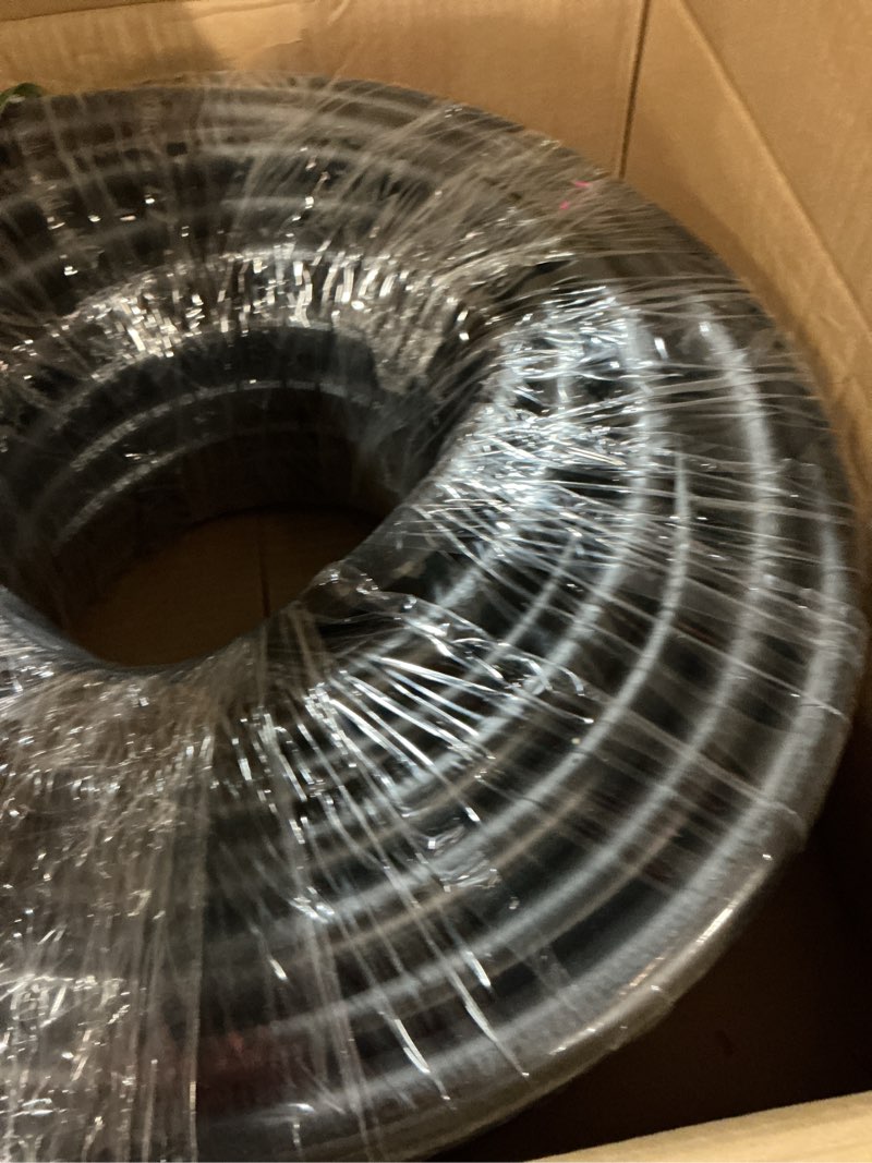 Condition photo showing Good Condition for SPECILITE Garden Water Hose 150 ft x 3/4 in Heavy Duty, Flexible and Lightweight, Burst 600 psi, Kink-less Hybrid Rubber Pipe for Backyard, 3/4'' Brass Fittings, Black Black×3/4“ 150FT
