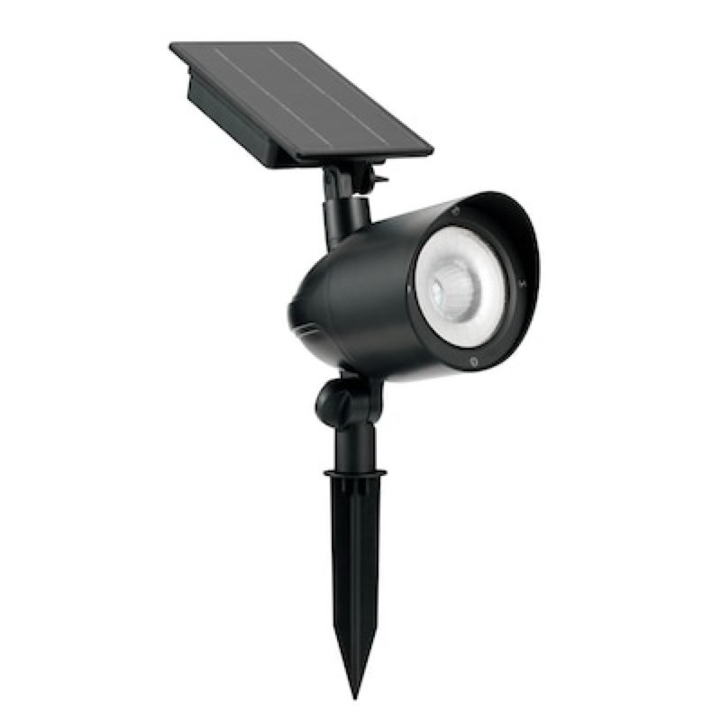 Harbor Breeze 120 -Lumens Black Color Changing Solar LED Flood light