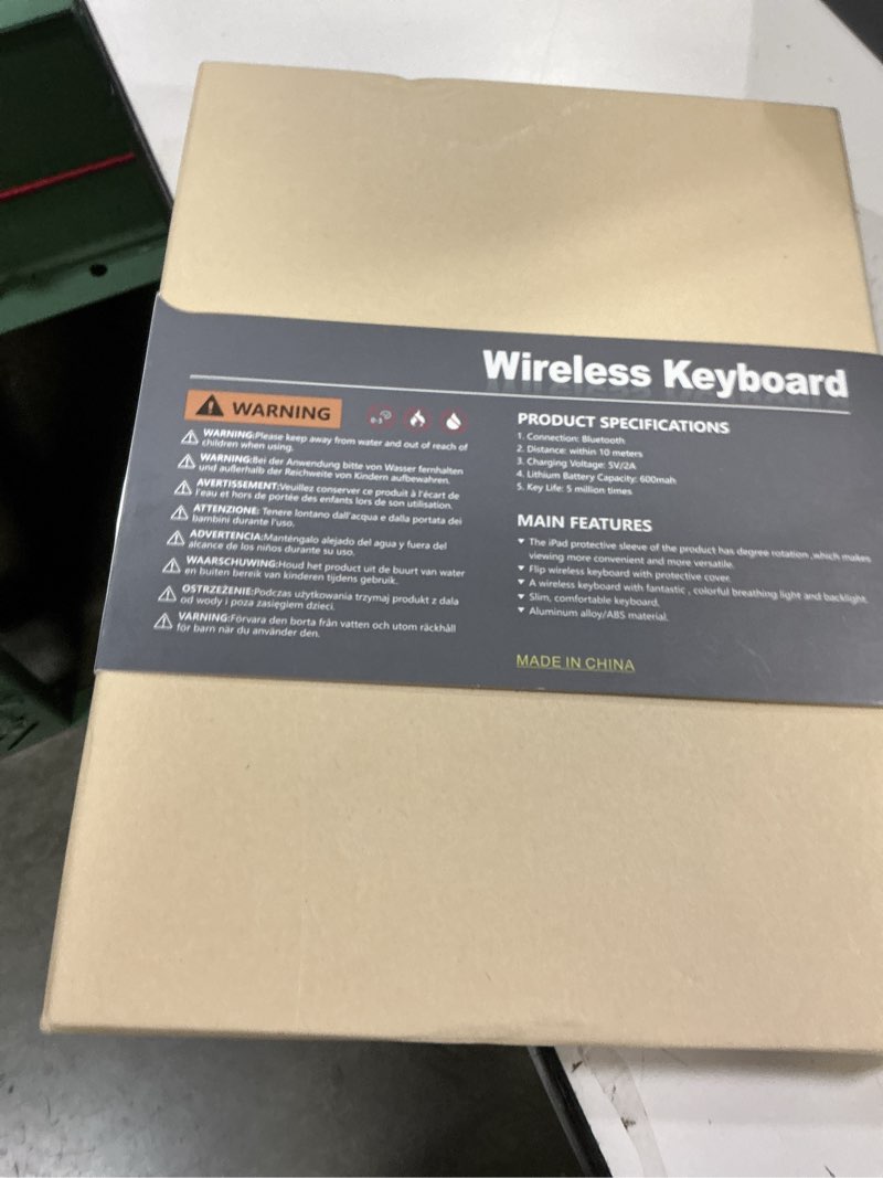 Condition photo showing New/Like New for fuwang touch keyboard case for ipad (a16) 11th generation 11 inch 2025&10th gen 10.9 inch 2022, 360° rotate for ipad 10th generation case with keyboard,backlit keyboard case with pencil holder, black