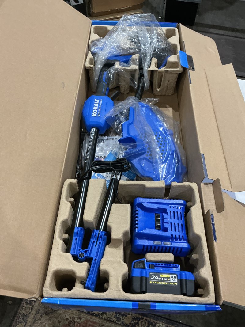 Condition photo showing Good Condition for kobalt 24v max quiet tech trimmer extended power kit