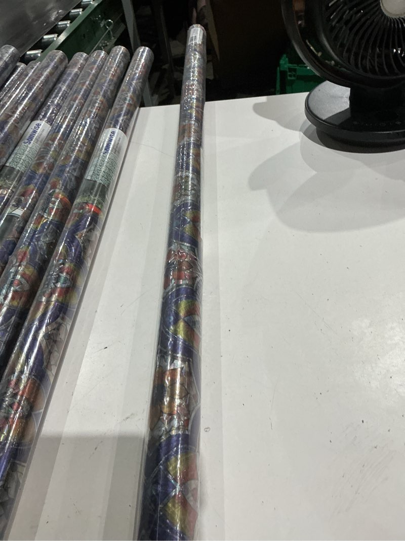 Condition photo showing Good Condition for somwise rainbow window privacy film,heat control,uv blocking,anti-glare,day & night privacy protection & decoration for home, bathroom,glass door,static cling,renter-friendly with installation tools blue&orange 45*157