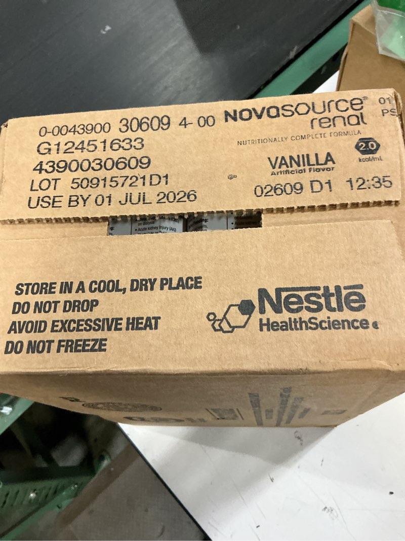 Condition photo showing Good Condition for (use by 01 jul 2026) nestle novasource renal nutritionally complete formula vanilla 8 oz carton 24 ct vanilla 8 fl oz (pack of 24)