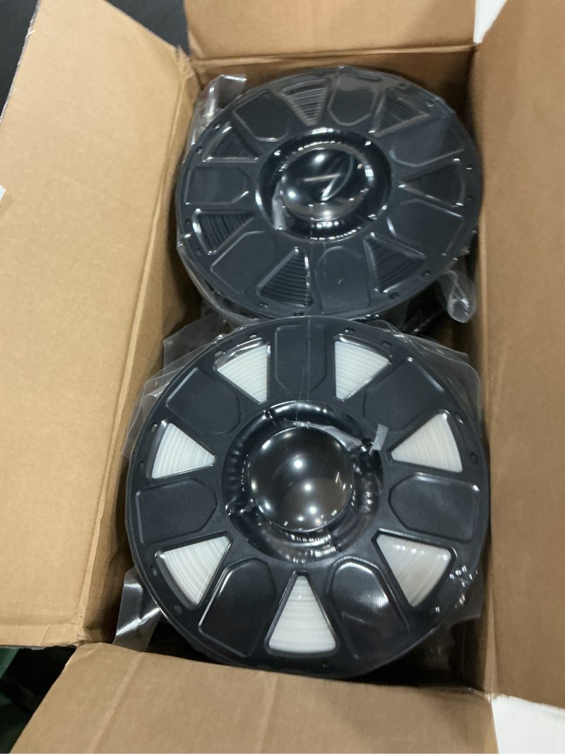 Condition photo showing New/Like New for creality 4 pack pla 1.75mm filament bundle for 3d printing with no-tangling strong bonding and overhang performance, accuracy +/- 0.02mm (black,white,grey,blue) black+white+grey+blue