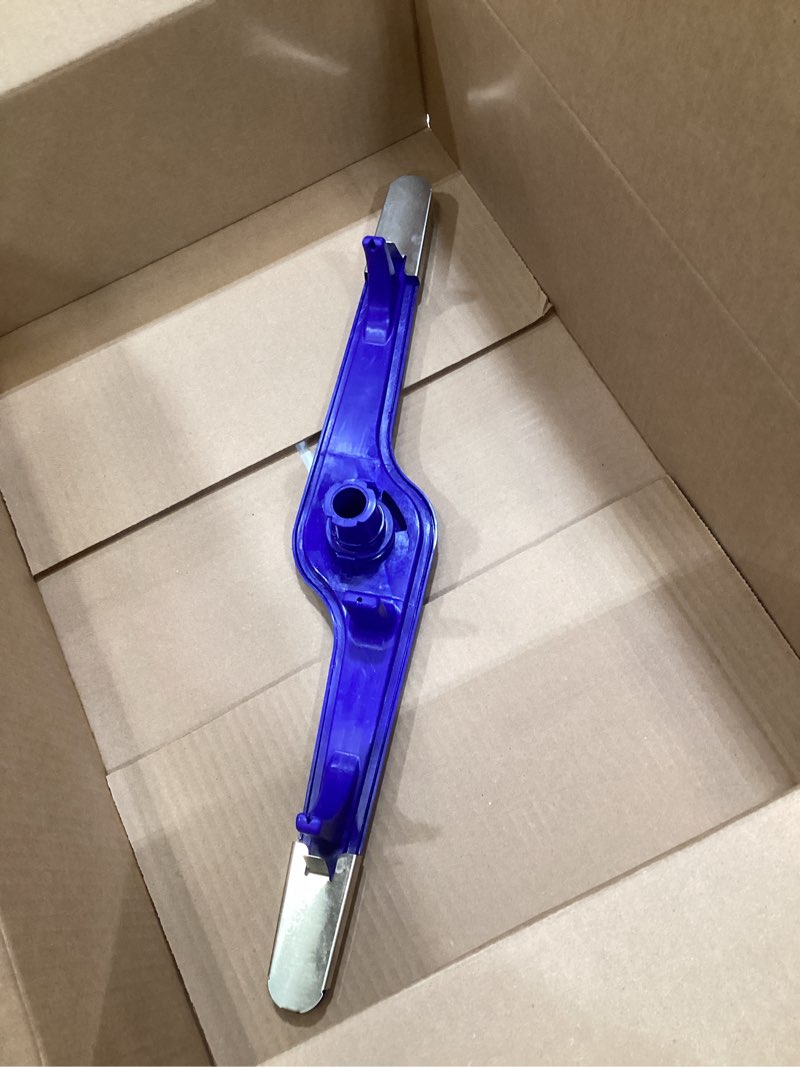 Condition photo showing As Is for upgraded blue 154568002 dishwasher lower wash arm for electrolux frigidaire 154568001 5304517203 ap3958746, ea1524955 1196170, 1542508, 1543358, 154414101, 154250801, 154250901, 154281101