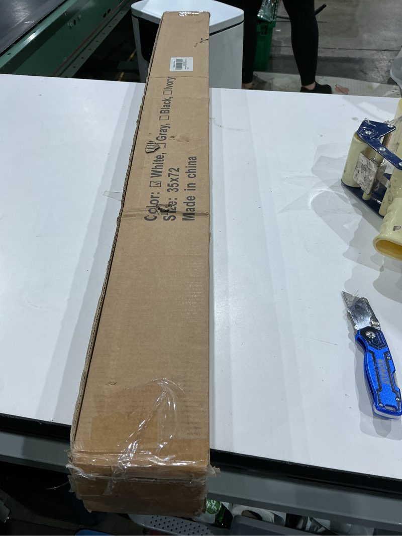 Condition photo showing New/Like New for 100% blackout roller shades cordless blinds for indoor windows,free-stop window shades pull down,thermal insulated fabric uv protection,blackout window guard blinds for home,office,white,35" w x 72" h white 35"w x 72"h