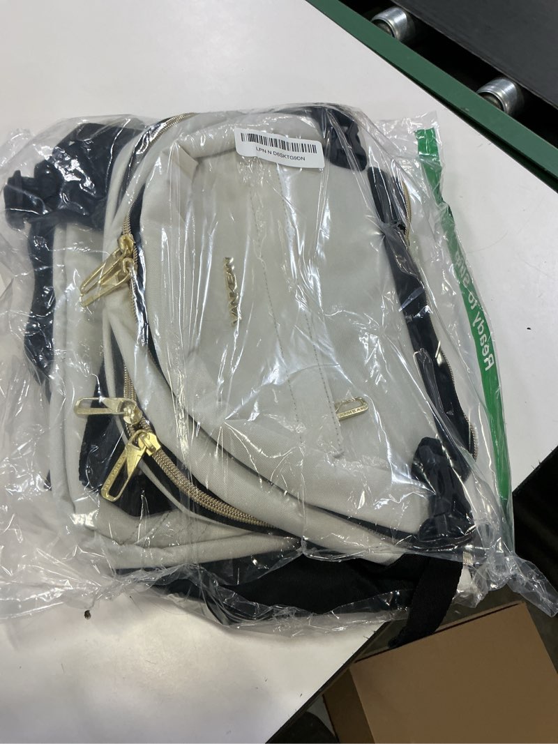 Condition photo showing Good Condition for vankean laptop backpack for women with pouch pocket for large capacity tumbler, 15.6 inch laptop computer bag travel backpack purse,waterproof work business backpack college teacher bags beige-black beige-black 15.6 inch