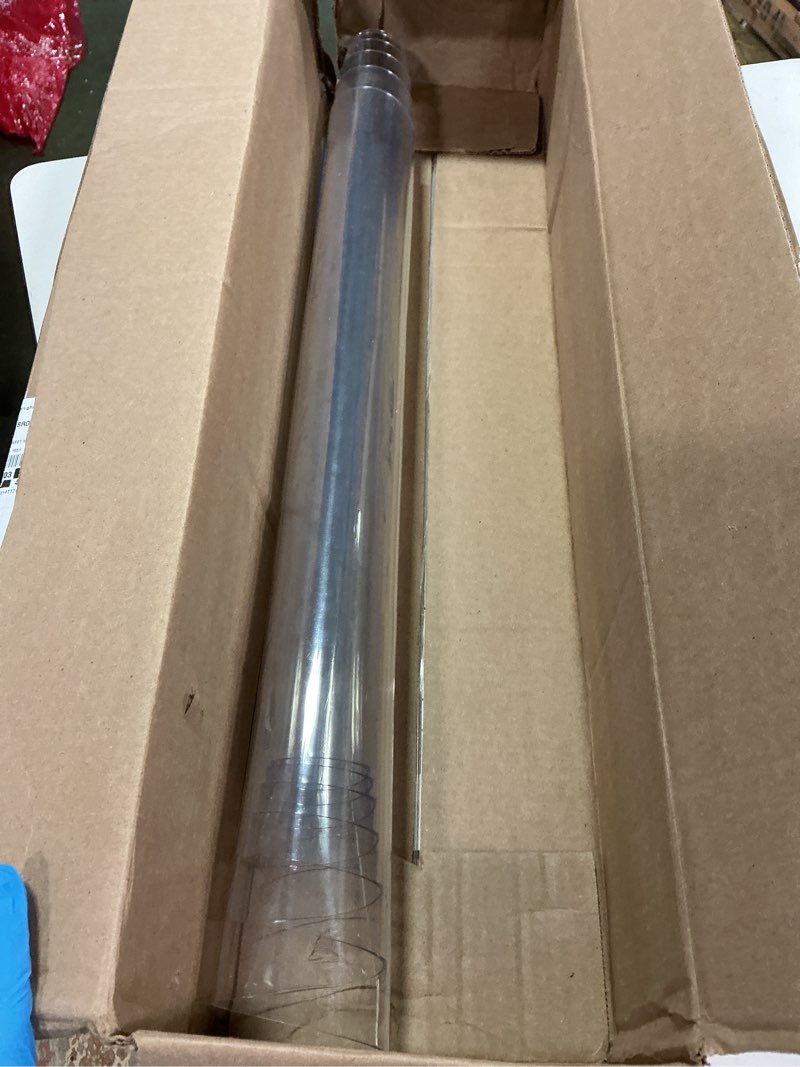 Condition photo showing As Is for Clear Table Cover Protector 24 x 48 Inch, 2mm Thick Clear Desk Mat, Plastic Table Cover, Transparent Desk Cover, Desk Protector Mat for Desktop, Writing Desk Clear 2mm 24" x 48"