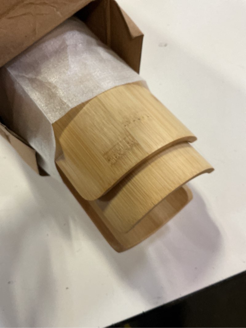 Condition photo showing Good Condition for mason jar lid organizer (2pcs), mason jar lid storage made of bamboo, suitable for mason/canning/bamboo lids(wide/regular), fit perfectly, stackable steady double-sided hole