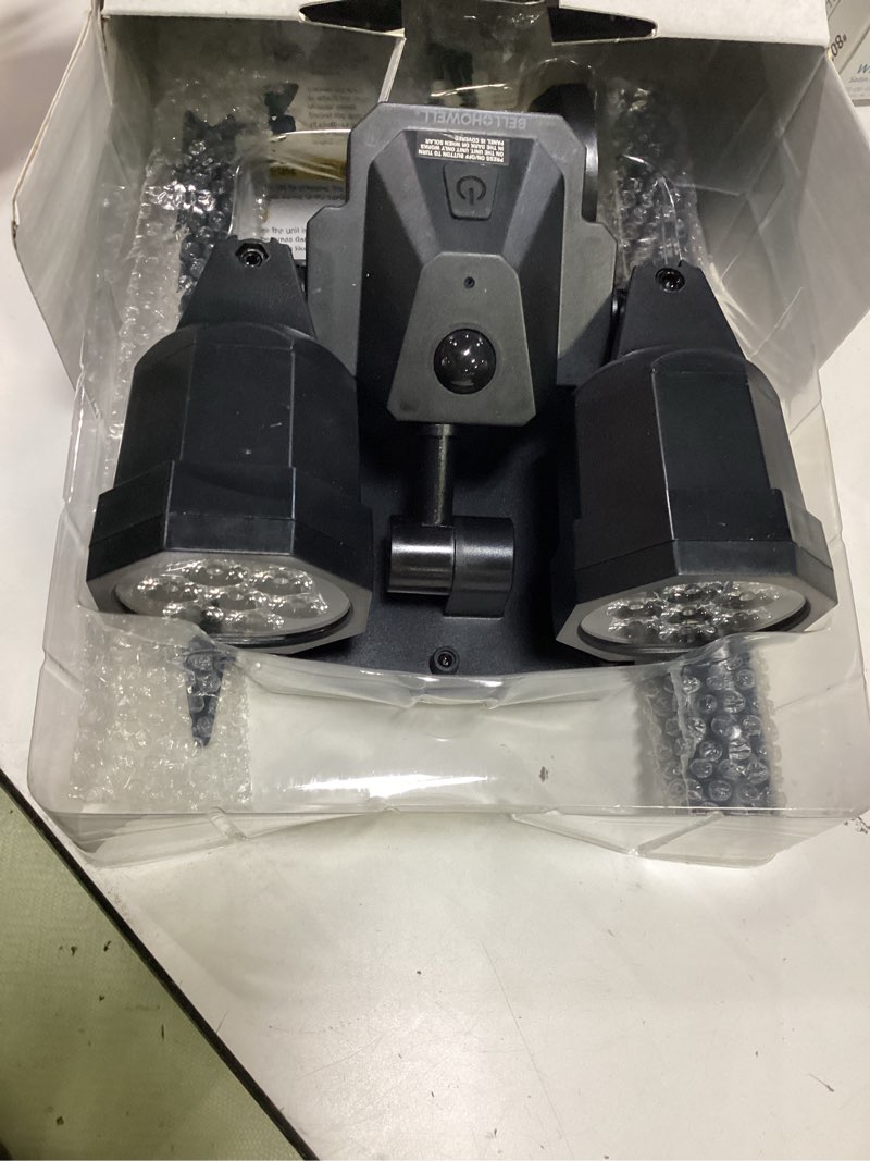 Condition photo showing Good Condition for solar powered motion activated integrated led black outdoor bionic spotlight duo area light