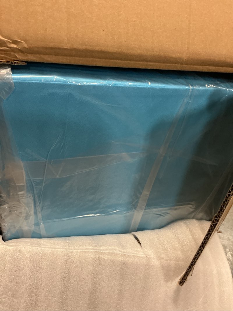 Condition photo showing New/Like New for Gymnastics Bar for Kids Girls Ages 3-15 with Ring for Home Indoor Training Equipment- Steady Steel Construction, Anti-Slip, Easy to Assemble, 3' to 5' Adjustable Height 4.8FT FOLDABLE BAR WITH MAT&RING TEAL