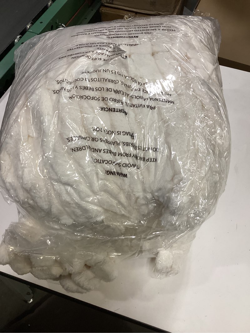 Condition photo showing As Is for Hansleep Heated Blanket King Size Electric Throw Dual Control, Heating Blanket with 9 Heating Levels and 10-Hour Timer Auto Shut Off, Washable Soft Warm Winter Blanket, 90 x 100 Inches, Beige Beige King