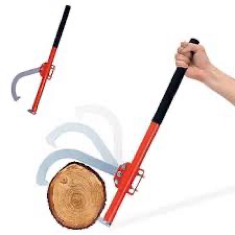 FEBTECH 28" Timber Jack Log Lifter – Heavy Duty Cant Hook Logging Tool with Adjustable Log Hook & Ru