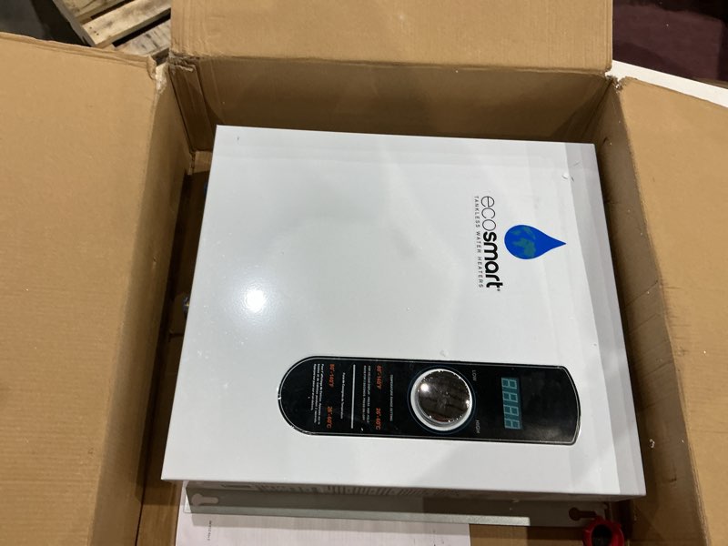 Condition photo showing Good Condition for ecosmart eco 24 24 kw at 240-volt electric tankless water heater with patented self modulating technology, 17 x 17 x 3.5