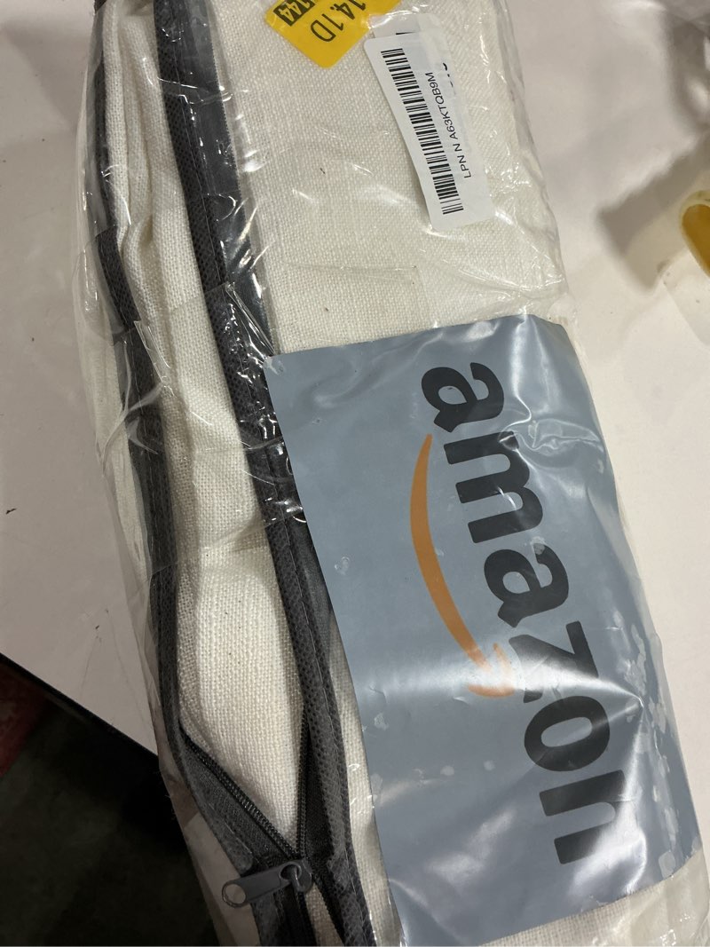 Condition photo showing Good Condition for Extra Wide 60 Inch Width Pinch Pleated Curtains 96 Inch Length for Living Room Thick Linen Boho Curtain Memory Shape Light Filtering Privacy for Bedroom Large Windows Hooks Rings Cream 1 Panel 60x96 Natural 60"W x 96"L (Pack of 1)