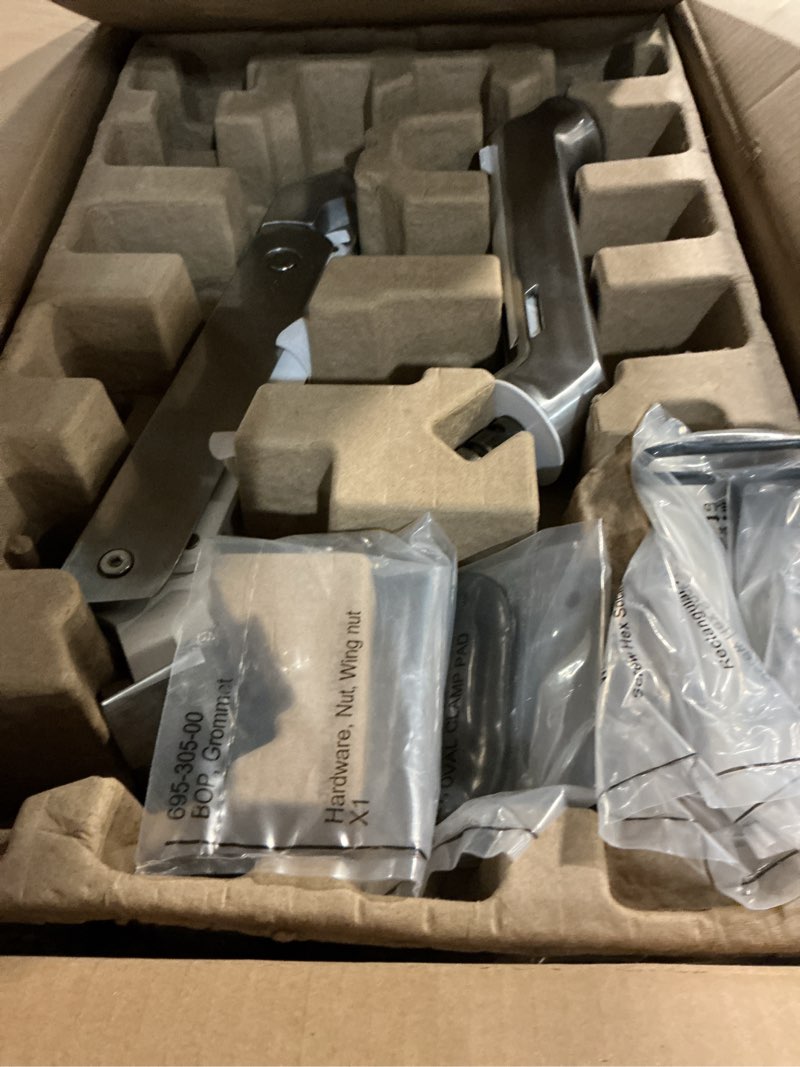 Condition photo showing Good Condition for ergotron – hx dual monitor arm, vesa desk mount – for 2 monitors up to 32 inches, 5 to 17.5 lbs each – polished aluminum