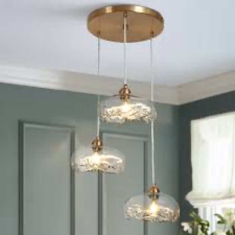 Alyra 3 - Light Electroplated Copper Cluster Pendant