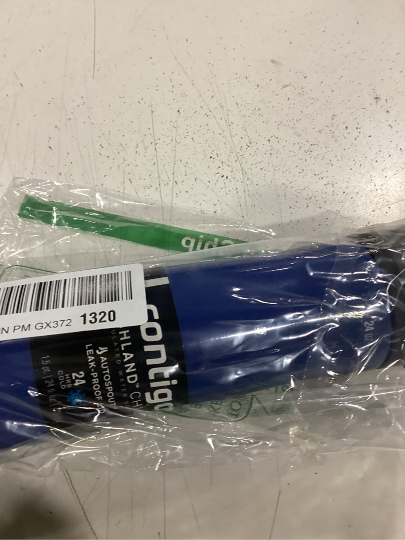 Condition photo showing New/Like New for contigo ashland chill water bottle ashland chill 24oz blue corn
