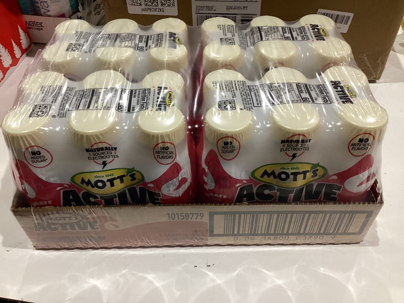 Condition photo showing New/Like New for Mott's Active Watermelon Burst Hydrating Juice Beverage, 8 Fl Oz Bottles, 24 Count (4 Packs Of 6), Made With Naturally Sourced Electrolytes & Coconut Water, Gluten & Caffeine-free, Kosher