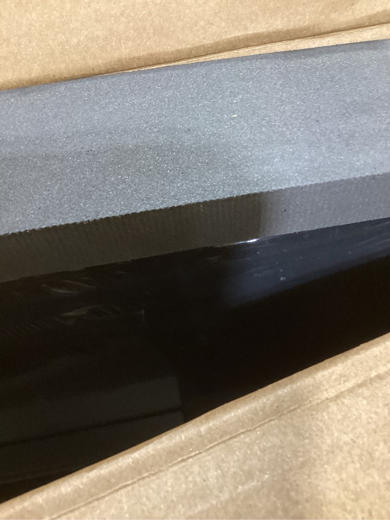 Condition photo showing New/Like New for pamray 64 inch l shaped gaming desk with power outlets and led lights, large corner computer desk with monitor stand and pegboard, pc table for home office and bedroom black black 64 inch