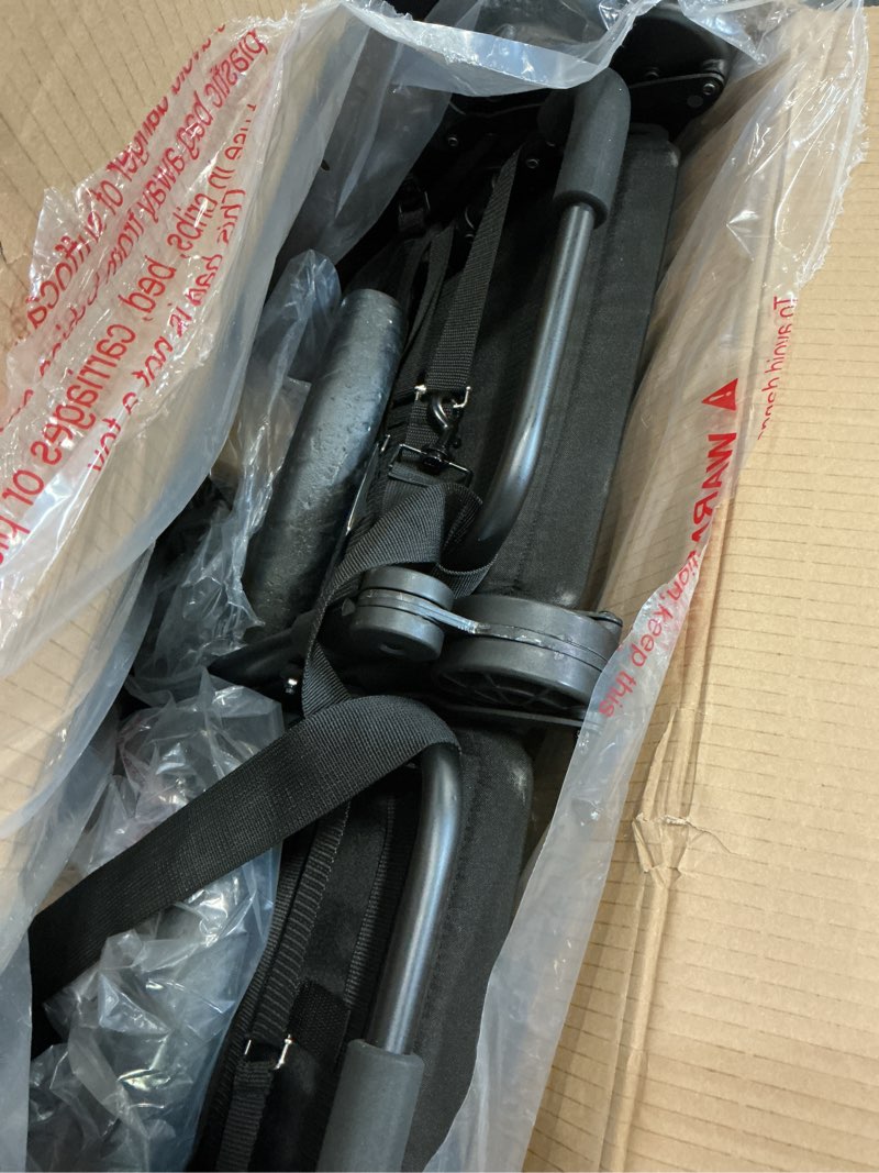 Condition photo showing As Is for jeep destination ultralight side x side double stroller, midnight