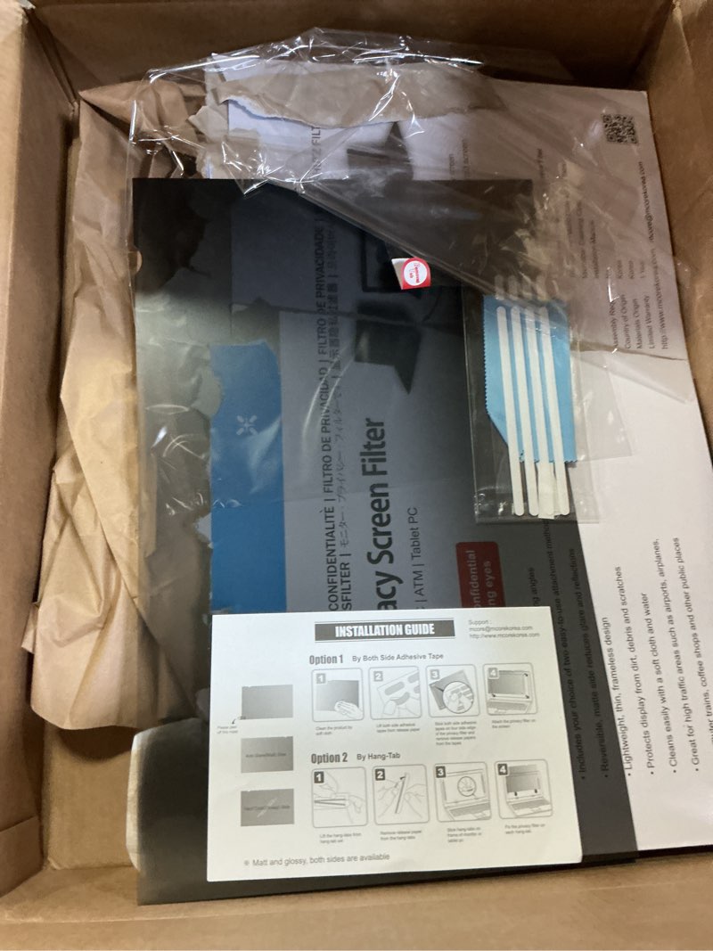 Condition photo showing Good Condition for 21 inch (measured diagonally) 16:10 wide -monitor privacy screen filter - width 17.8 inch (452 mm), height 11.14 inch (283 mm) except edges - please check the dimensions of the screen! 21 inch widescreen (16:10)