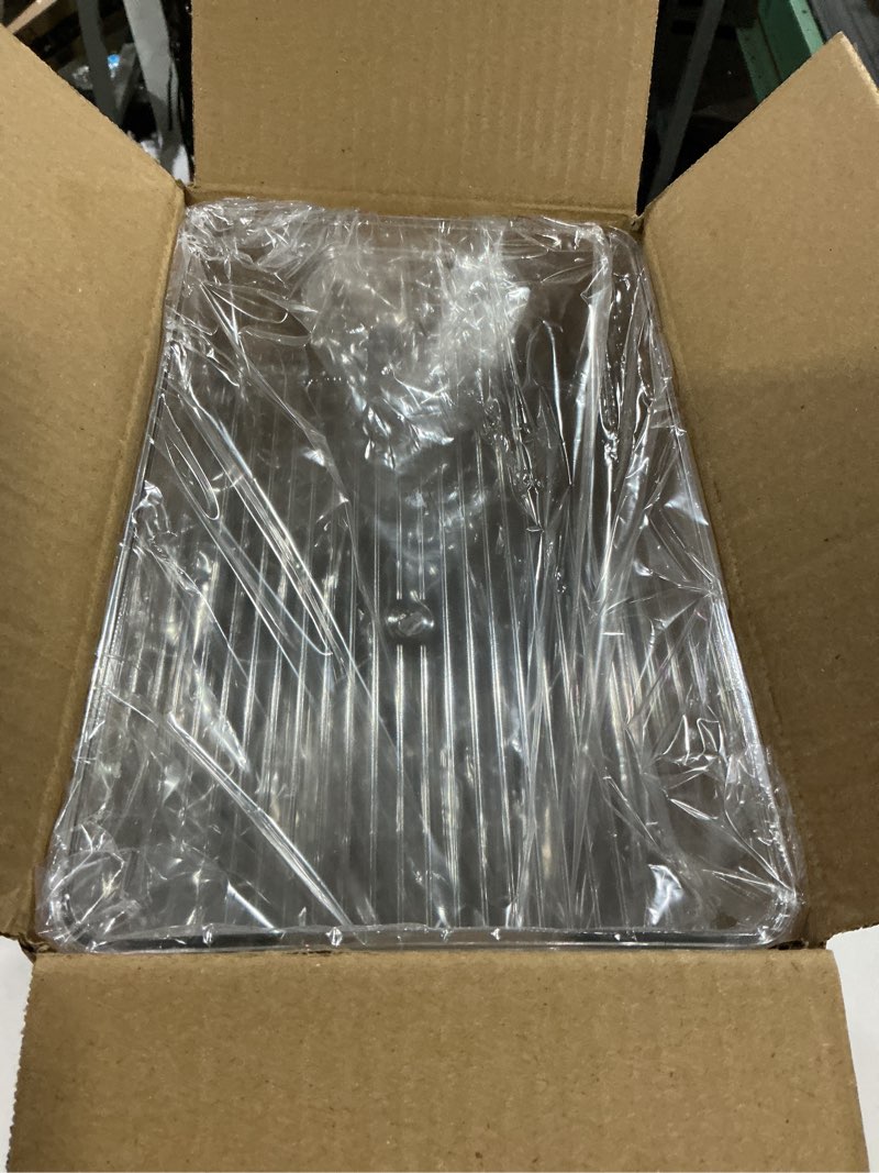 Condition photo showing Good Condition for stackable refrigerator organizer bins, 6 pack clear kitchen organizer container bins with handles and 20 pcs plastic bags for pantry, cabinets, shelves, drawer, freezer - food safe, bpa free 10"l