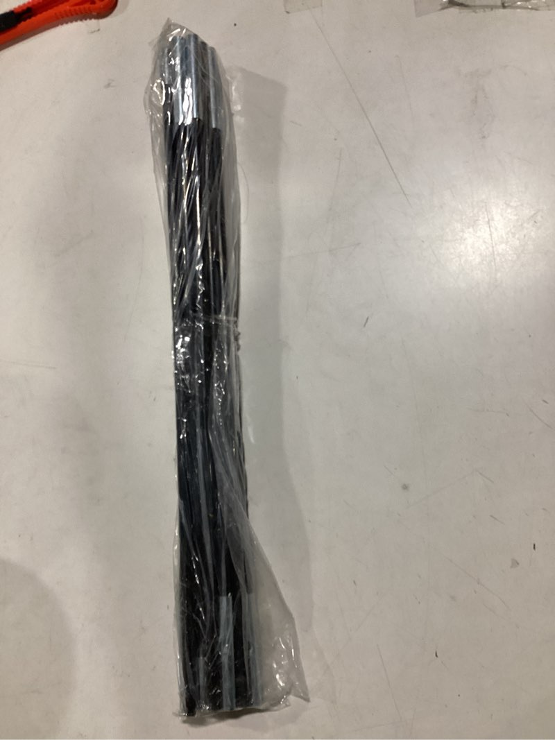 Condition photo showing As Is for fiberglass tent poles replacement pre assembled black tent poles camping rod parts for hiking outdoor camping backpacking 8.5ft 2