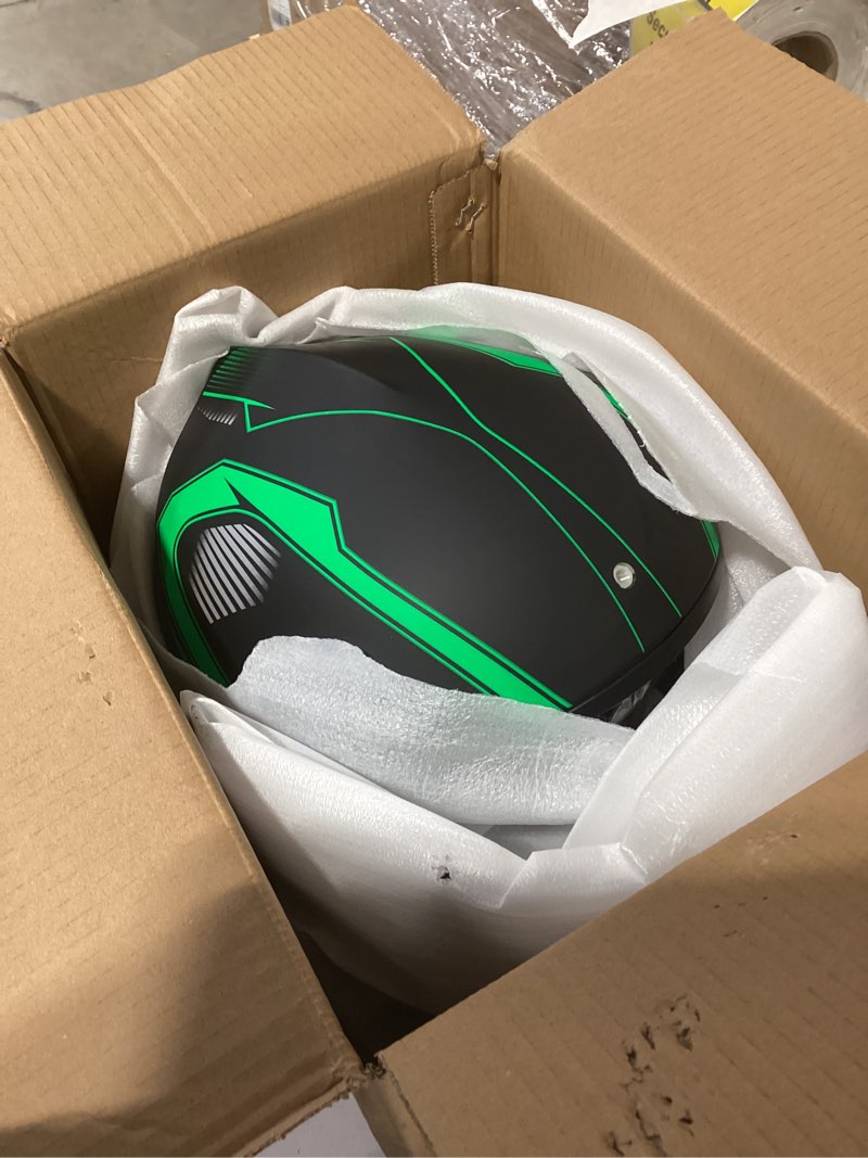 Condition photo showing Good Condition for Adult 4 Wheeler Helmet, Motocross Helmet DOT/FMVSS-218 Certification Comfortable and Breathable Full Helmets for Locomotives Used in All Seasons Large Purple