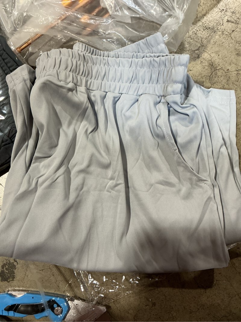 Condition photo showing Good Condition for magcomsen men's athletic shorts 5" quick dry lightweight linerless gym workout hiking shorts with zipper pockets large light grey